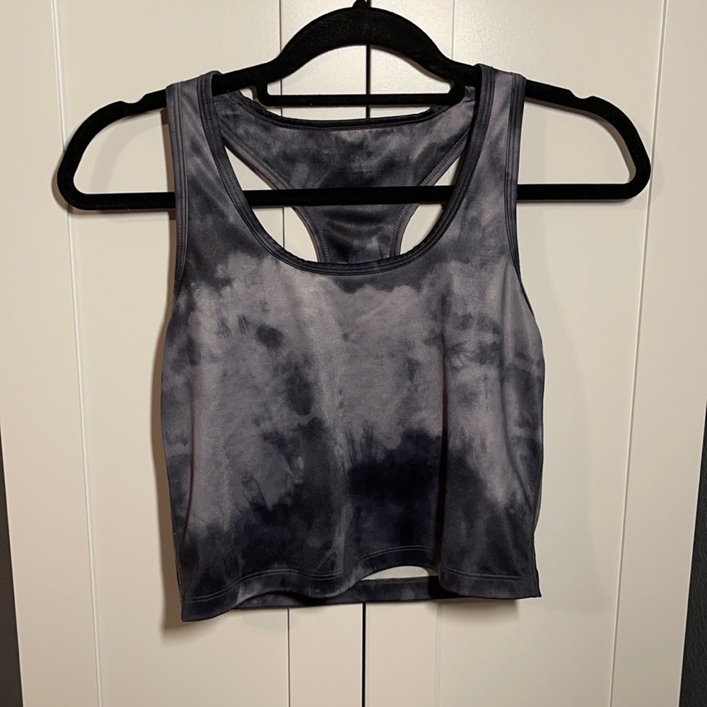 Beyond Yoga | racerback tie dye cropped tank top | size medium